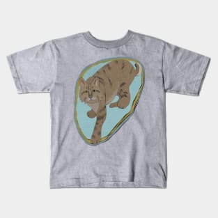 Paper craft bobcat Kids T-Shirt